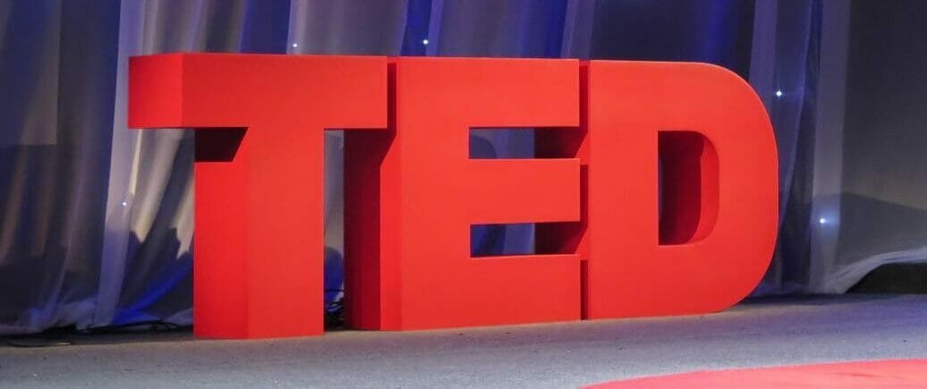 TED Logo on stage