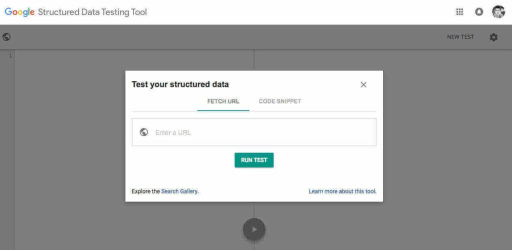 Structured Data Testing Tool