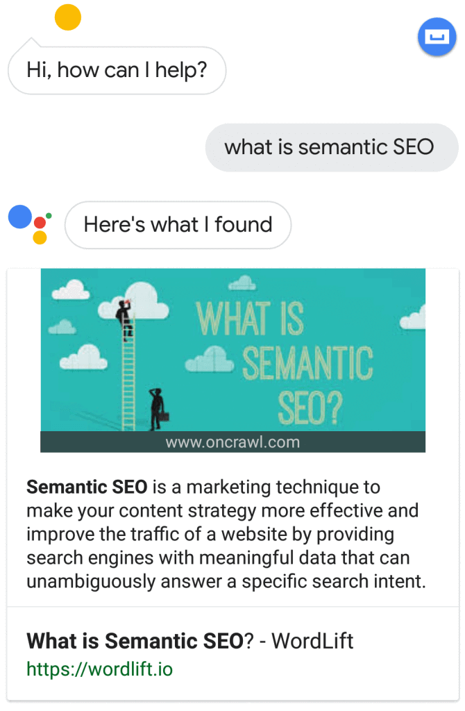 What is Semantic SEO - Google Assistant