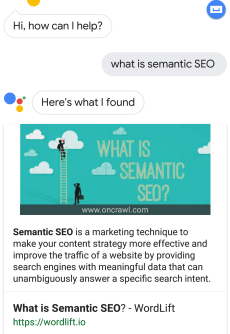 What is Semantic SEO - Google Assistant