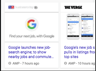 Google Top News Carousel with AMp