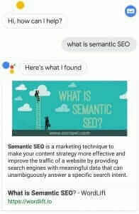 What is semantic SEO? - Voice Search