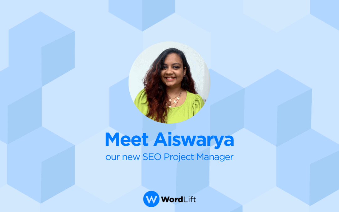 Meet Aiswarya Menon, our new SEO Project Manager!