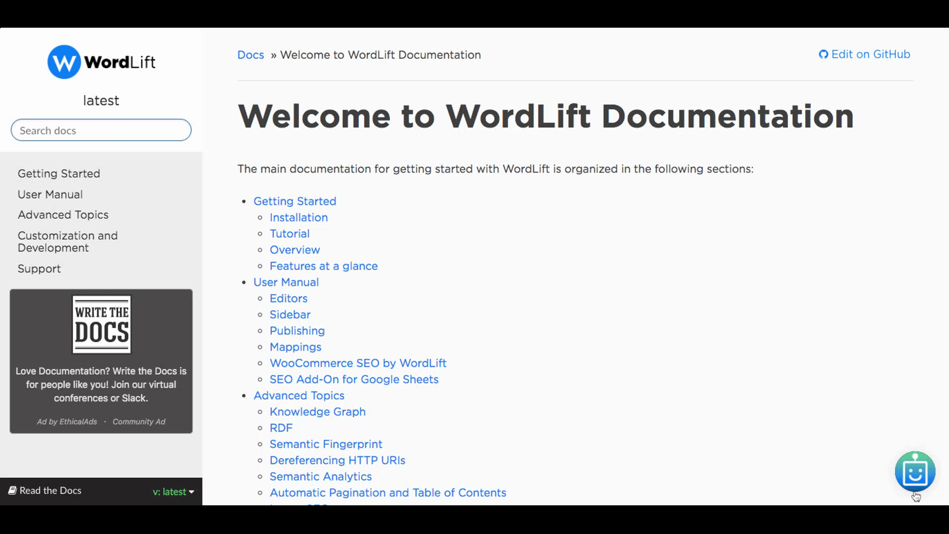 This image has an empty alt attribute; its file name is chatbot-wordlift-docs.gif