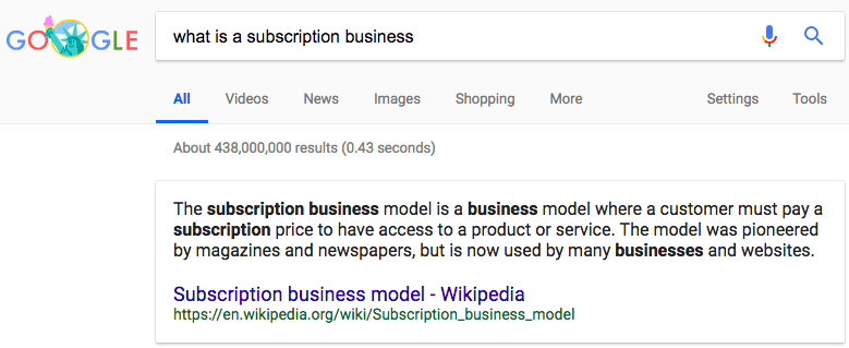 subscription business