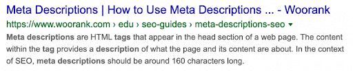 Meta description